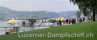 Wasserflugzeug Landung in Luzern